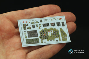 Quinta Studio QD32238 Mitsubishi J2M3/5/6 Raiden 3D-Printed colored Interior on decal paper (Hasegawa) 1/32 – immagine 3