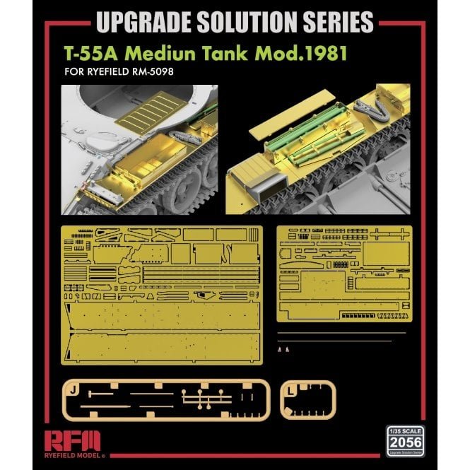 Rye Field Model 2056 T-55A Medium Tank Mod.1981 for RFM5098 - Upgrade Solution 1/35 – zdjęcie 2
