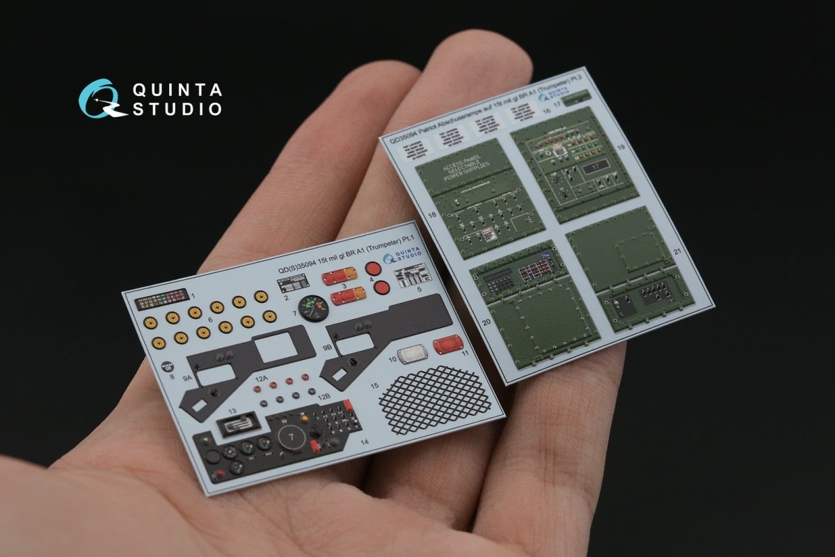 Quinta Studio QD35094 Patriot Abschussrampe auf 15t mil gl BR A1 3D-Printed &amp;amp; colored Interior on decal paper (Trumpeter) 1/35 – obrázek 6