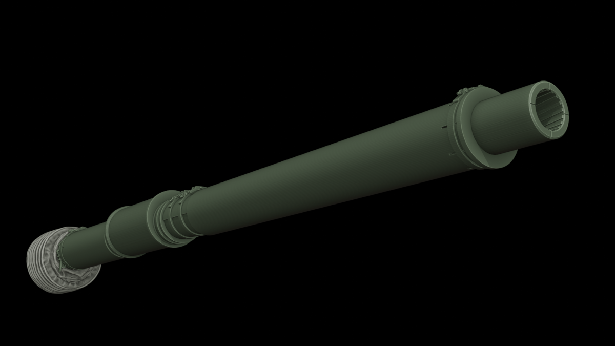 Panzer Art GB35-157 M68 Gun barrel with thermal sleeve for M60A3 and CM-11 “Brave Tiger” 1/35 – immagine 2