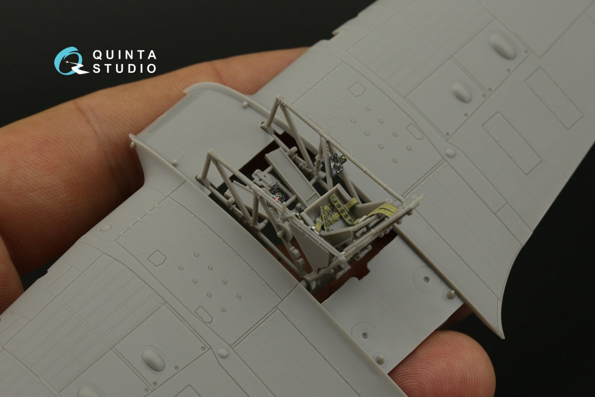 Quinta Studio QD48410 Hurricane family 3D-Printed &amp;amp; colored Interior on decal paper (Arma Hobby) 1/48 – Bild 6
