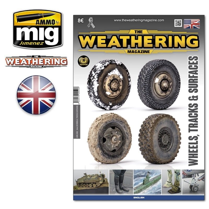 AMMO of Mig Jimenez 4524 - The Weathering Magazine - Wheels, Tracks &amp; Surfaces (English Version)
