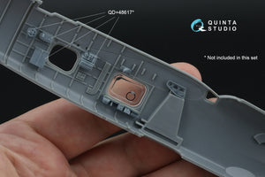 Quinta Studio QD+48618 Fairey Barracuda Observer Station 3D-Printed &amp; coloured Interior on decal paper (Trumpeter) (with 3D-printed resin parts) 1/48