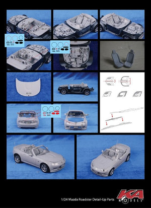 KA Models KE-24033 MAZDA ROADSTER DETAIL-UP ETCHED PART 1/24 – immagine 2