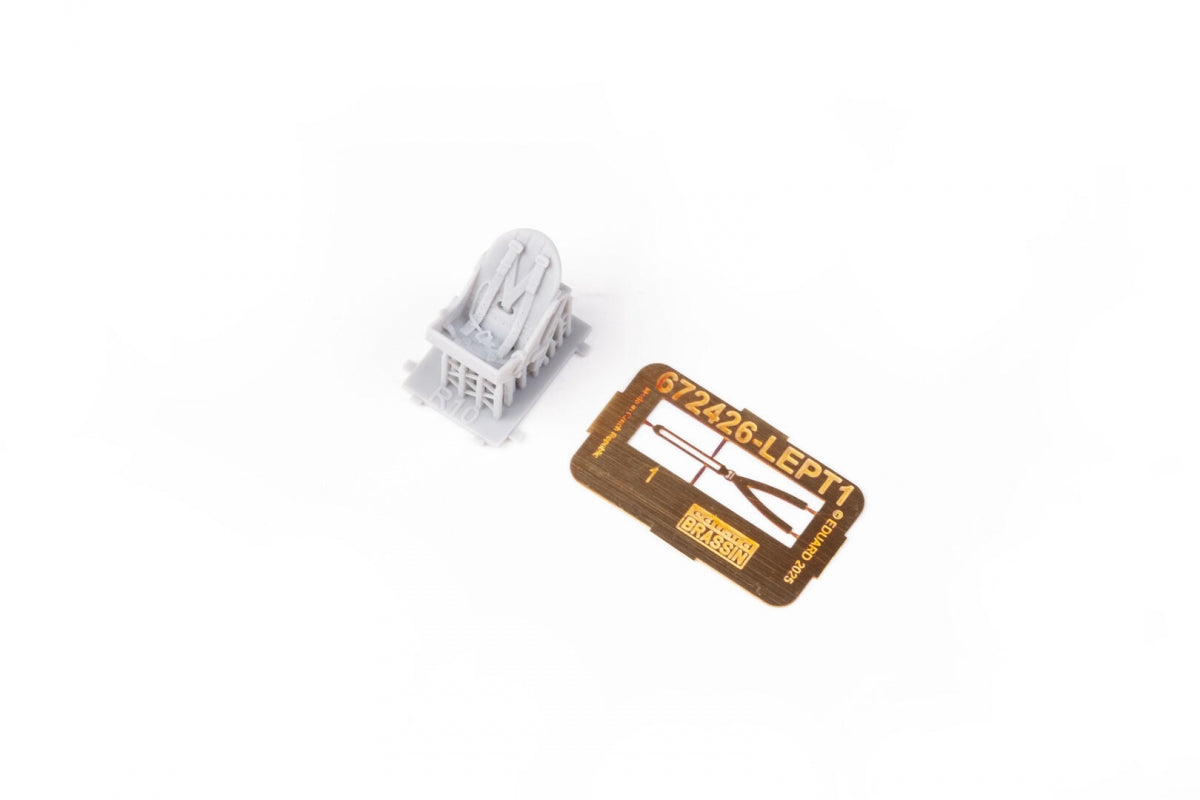 Eduard 672426 Spitfire Mk.I/II/V bakelite seat w/ integral belts PRINT IBG 1/72