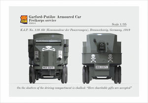 Copper State Models 35014 Garford-Putilov Armored Car, Freikorps Service 1/35 – image 2