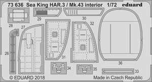 Eduard 73636 Sea King HAR.3 / Mk.43 interior AIRFIX 1/72 – obrázek 2