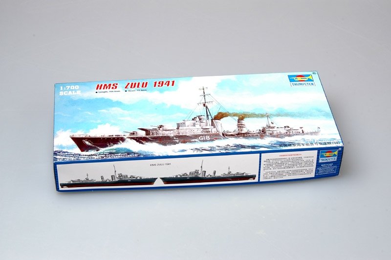 Trumpeter 05758 Tribal-class destroyer HMS Zulu (G18) 1941 1/700 – Bild 2