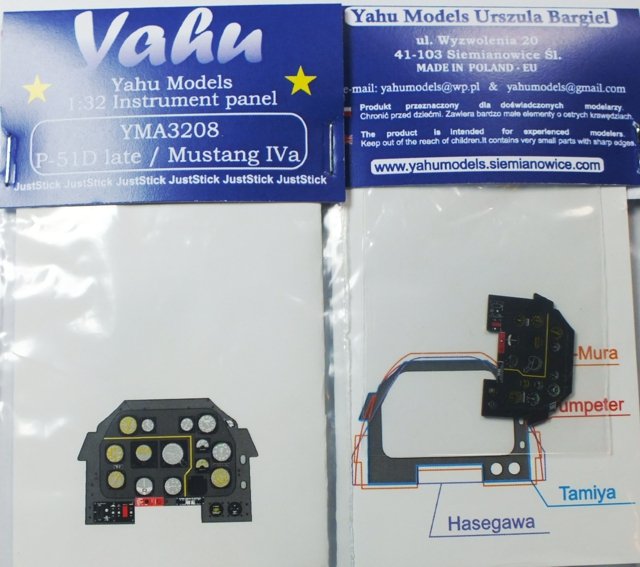 Yahu YMA3208 P-51D late/Mustang IVa (Tamiya) 1/32