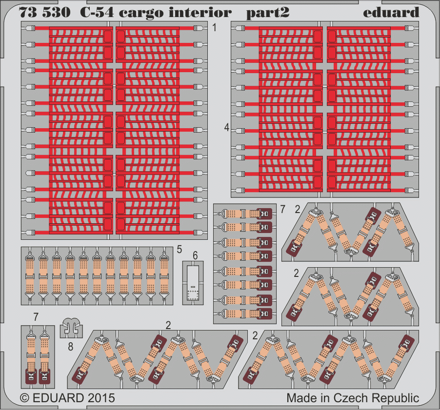 Eduard 73530 C-54 cargo interior 1/72 REVELL – obrázek 2