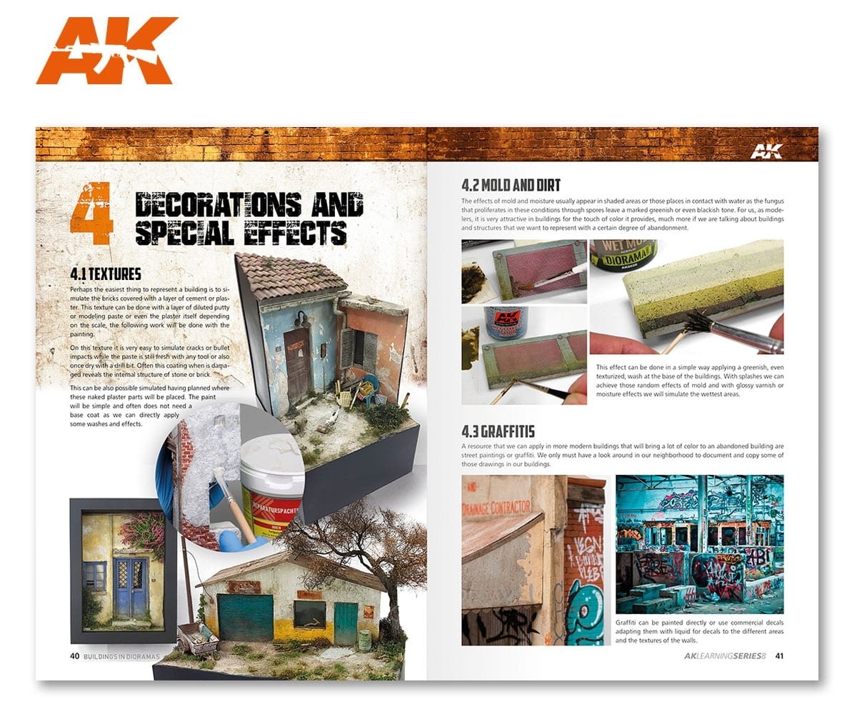 AK Interactive AK256 AK LEARNING 09: THE ULTIMATE GUIDE TO MAKE BUILDINGS IN DIORAMAS (English) – image 5