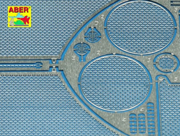 Aber 35G12 Grilles for german tank Sd.Kfz. 182 King Tiger (Porsche Turret) 1/35 – image 3