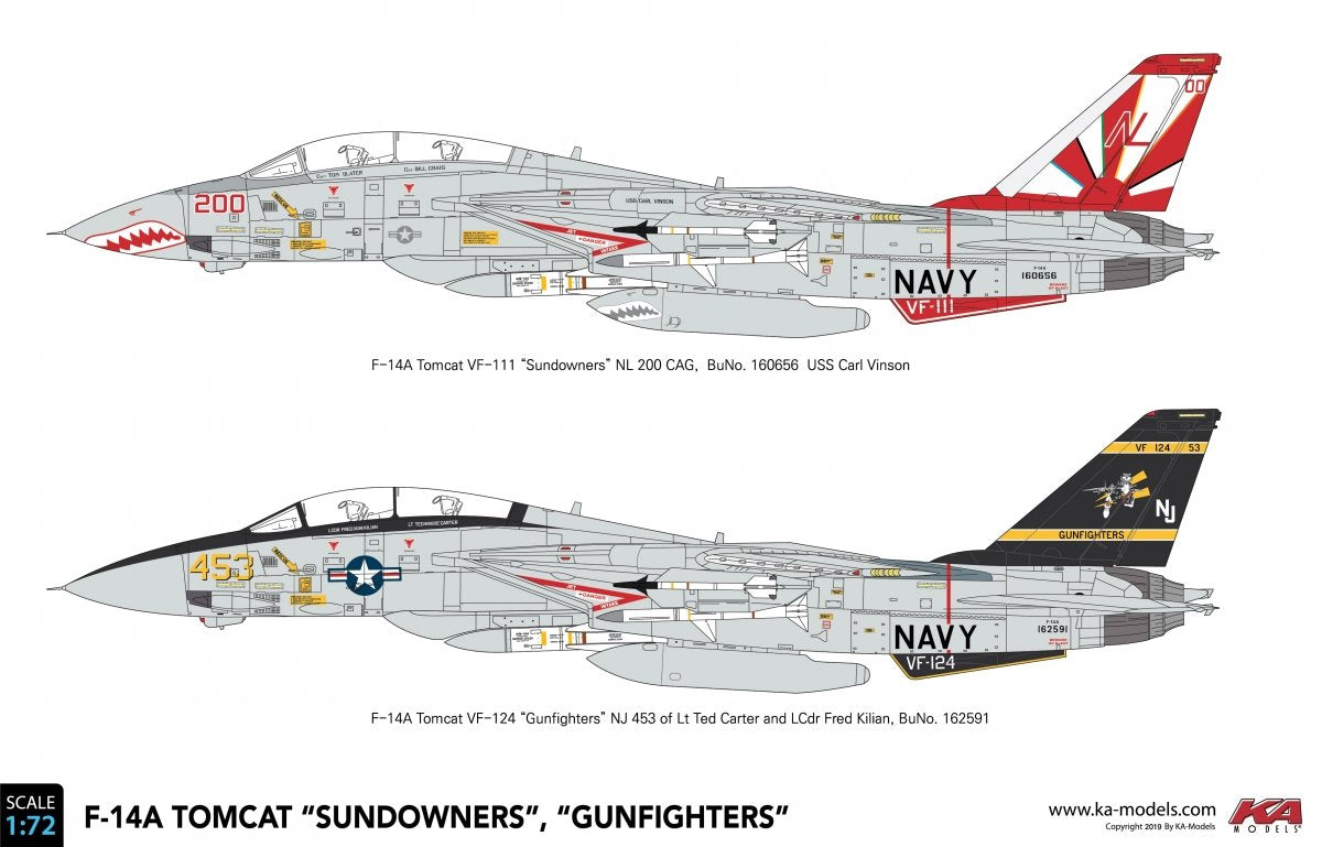 KA Models KP-72003A F-14A Tomcat &amp;quot;Sundowners&amp;quot; (ex Fujimi) 1/72
