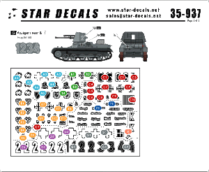 Star Decals 35-937 PzJager I ausf B 1/35 – obrázek 2