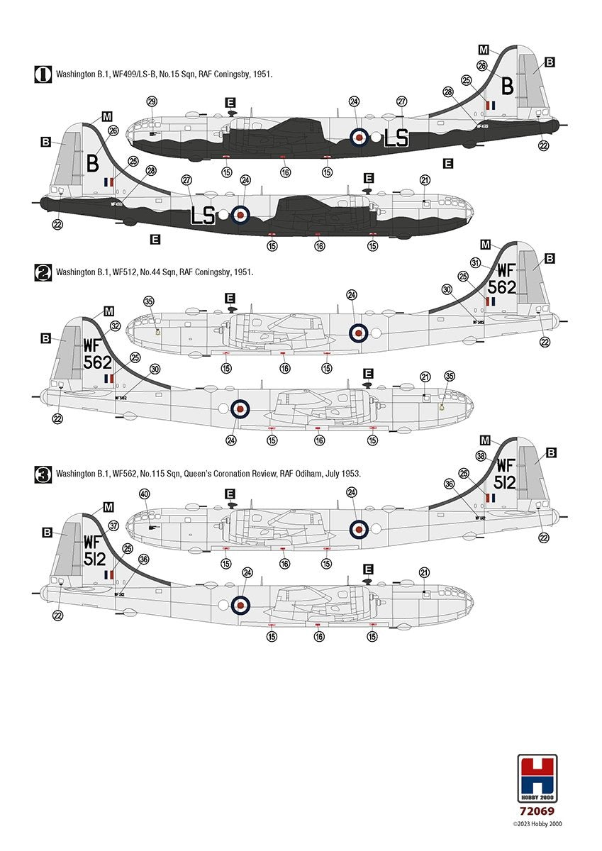 Hobby 2000 72069 Washington B.1 ( ACADEMY + CARTOGRAPH + MASKS ) 1/72 – Bild 5