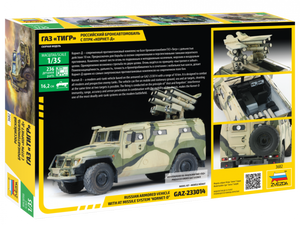 Zvezda 3682 GAZ with AT missile system Kornet D 1/35 – Bild 2