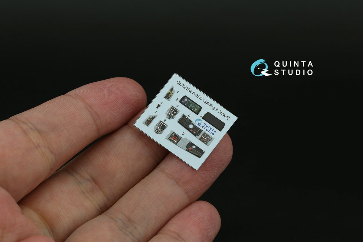 Quinta Studio QD72192 F-35C Lighting II 3D-Printed &amp;amp; colored Interior on decal paper (Italeri) 1/72 – image 3
