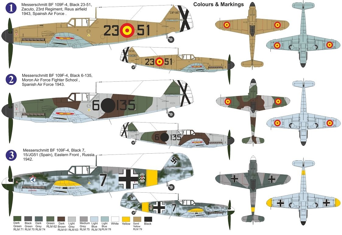 AZ Model AZ7686 Bf 109F-4 &amp;quot;In Spain Service&amp;quot; 1/72 – Bild 2