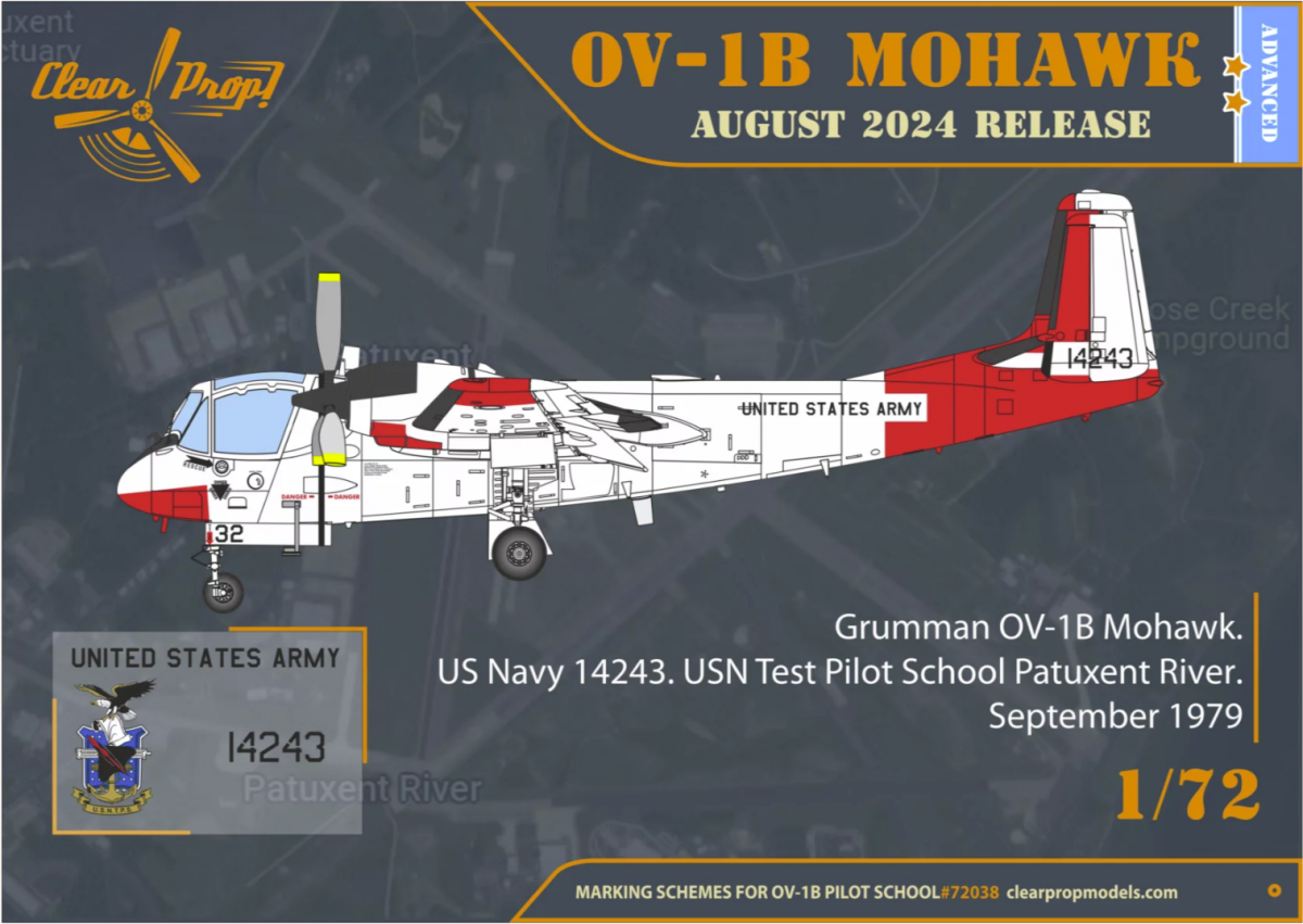 Clear Prop! CP72038 OV-1B Mohawk &amp;quot;Pilot School&amp;quot; ADVANCED KIT 1/72 – Bild 3