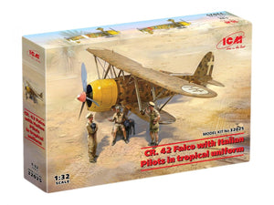 ICM 32025 CR. 42 Falco with Italian Pilots in tropical uniform 1/32 – imagen 2