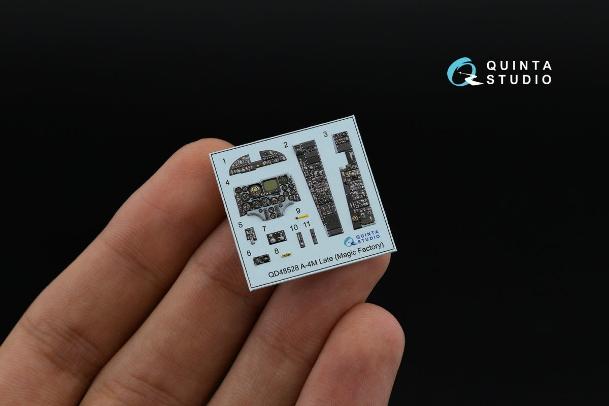Quinta Studio QD48528 A-4M late 3D-Printed &amp;amp; colored Interior on decal paper (Magic Factory) 1/48 – immagine 5