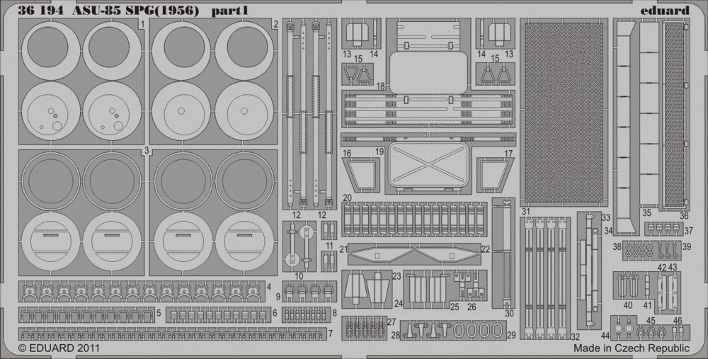 Eduard 36194 ASU-85 SPG (1956) 1/35 Trumpeter – image 2