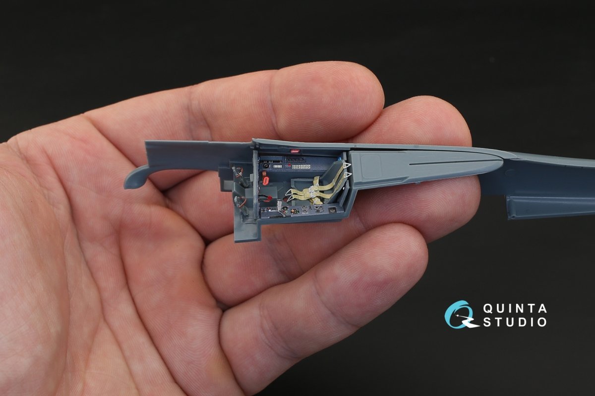 Quinta Studio QD48128 Fw 190 A-8/A-9 (R11) 3D-Printed &amp;amp; colored Interior on decal paper (for Eduard kit) 1/48 – image 5