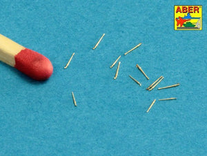 Aber 1/700L-40 Set of 16 pcs 3.7 cm Flak 42 gun barrels for German war ships 1/700 – immagine 2