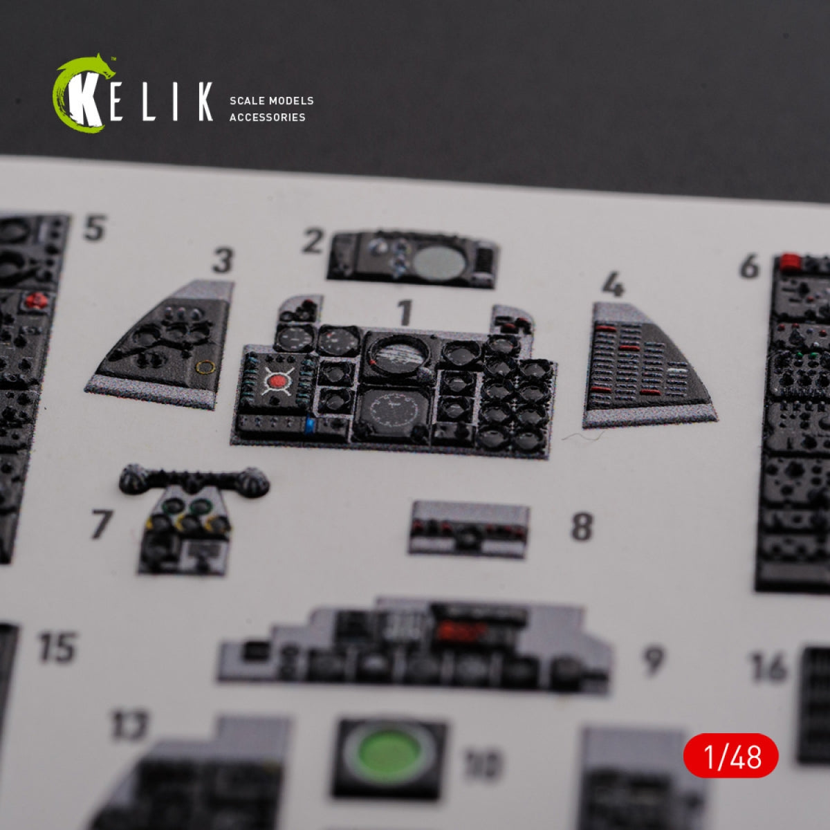 KELIK K48089 F-4J &amp;quot;Phantom II&amp;quot; interior 3D decals for Academy kit 1/48 – obrázek 6