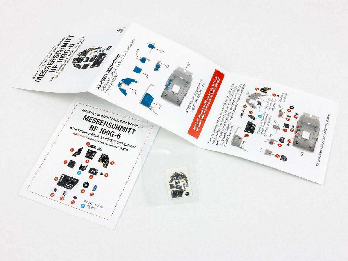 Red Fox Studio QS-48029 Messerschmitt Bf 109G-6 with WFR.GR.21 Rocket panel Tamiya 1/48 – image 3