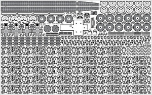 Pontos 37025FB IJN Musashi 1944 Detail up set Advanced Coal Black deck 1/350 – image 17