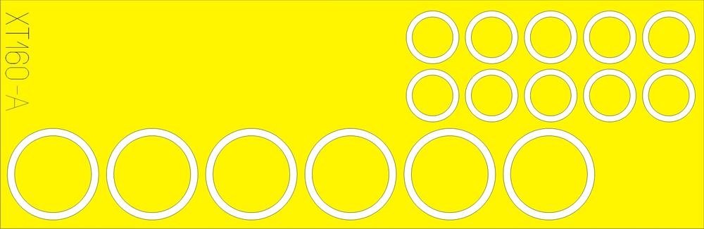 Eduard XT160 M-26 wheel masks 1/35 HOBBY BOSS – obrázek 2