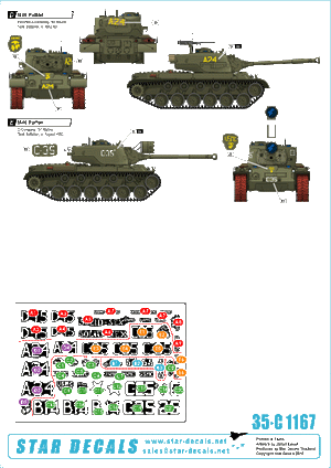 Star Decals 35-C1167 USMC M46 Patton - Korean War 1950-53 1/35 – obrázek 2