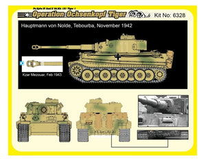 Dragon 6328 WWII German Pz.Kpfw.VI Tiger I Early Production 501 abt Operation Ochsenkopf 1/35 – obrázek 3