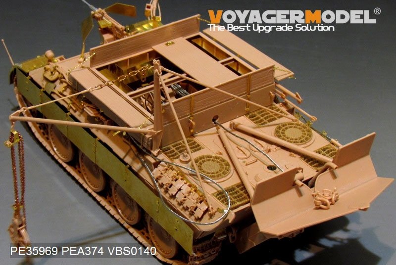 Voyager Model PE35969 WWII German Bergepanther Ausf.A (Early type,Panther A tool holders) Basic For MENG SS-015 1/35 – obrázek 8