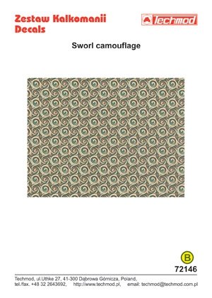 Techmod 72146 - Swirl Camouflage 1/72 – obrázek 2