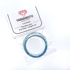 Yamamoto Model Parts YMPTUN86 Sea blue wire 0.3mm Length 1m 1/24