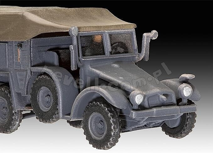 Revell 63344 Krupp Protze KFZ 69 with 3.7cm Pak - model set 1/76 – Bild 3