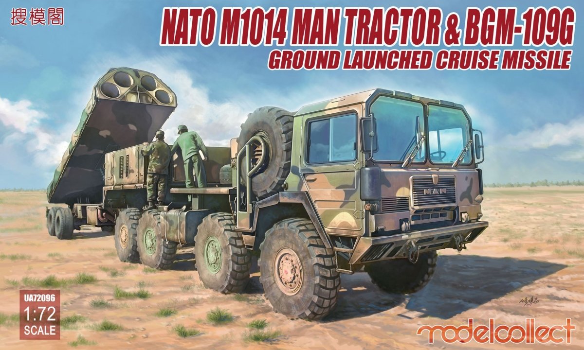 Modelcollect UA72096 NATO M1014 MAN Tractor &amp; BGM-109G Ground Launched Cruise Missile (1/72)