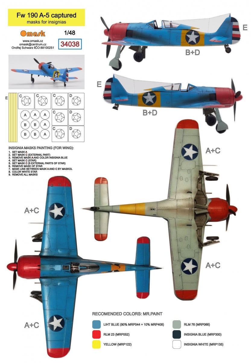 Omask 34038 Fw 190 A-5 Captured 1/48 – image 2