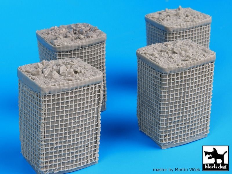 Black Dog D35016 Sandbag armored wall 2 1/35 – zdjęcie 3