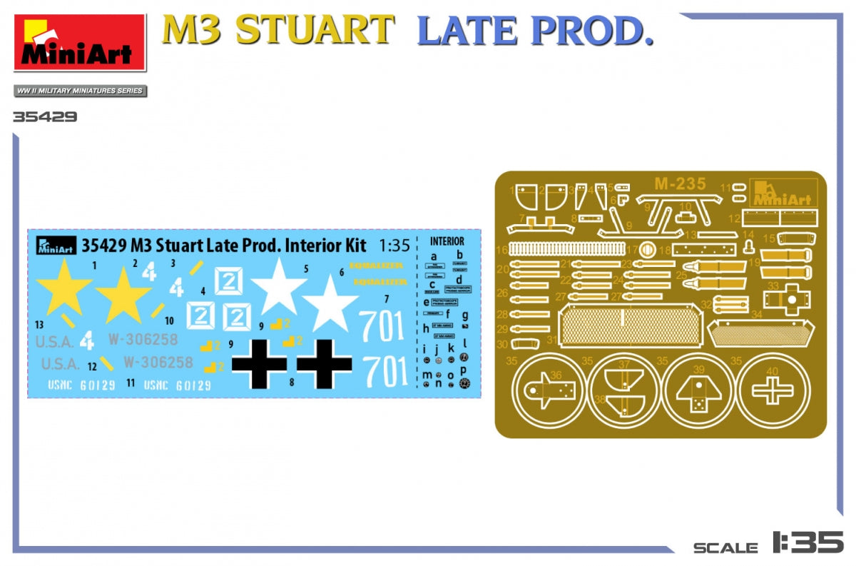 MiniArt 35429 M3 STUART LATE MANUFACTURER INTERIOR KIT 1/35 – image 10