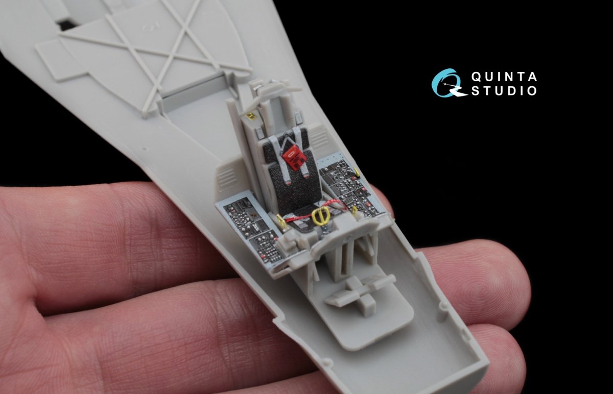Quinta Studio QD48035 F-16С 3D-Printed &amp;amp; colored Interior on decal paper (for Hasegawa kit) 1/48 – immagine 5