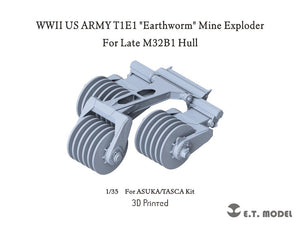 ET Model P35-041 WWII US ARMY T1E1 &amp;quot;Earthworm&amp;quot; Mine Exploder (for Late M32B1 Hull) ( 3D Printed ) 1/35
