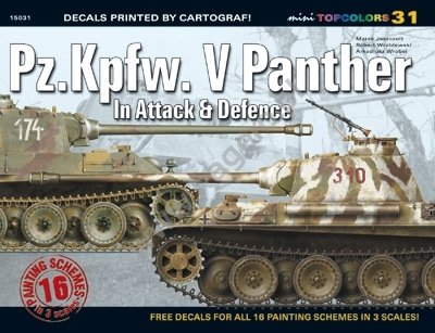 Kagero 15031 Pz.Kpfw. V Panther In Attack &amp;amp; Defense (decal) PL/EN