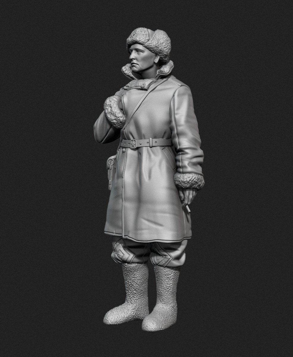 Panzer Art FI35-129 Officier de char soviétique en manteau de peau de mouton n° 1 1/35