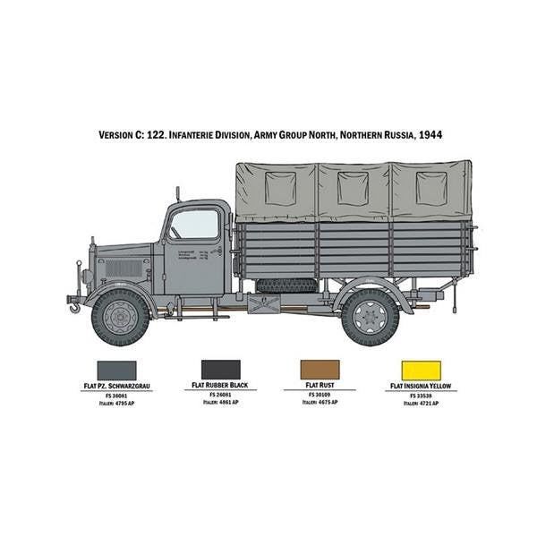 Italeri 6558 MERCEDES BENZ L3000 S 1/35 – obrázek 4