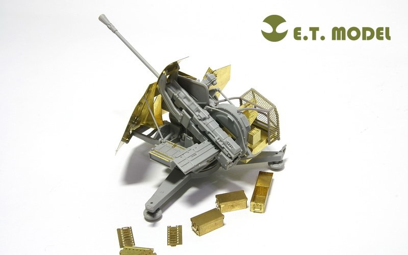 ET Model E35-026 WWII German 3.7cm FLAK 43 Anti-Aircraft Gun (For TRUMPETER 02311) (1/35) – obrázek 3