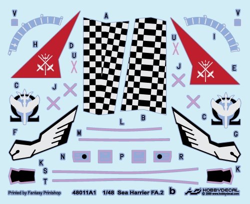 HobbyDecal AL48011V1 Sea Harrier FA.2 1/48 – obrázek 3