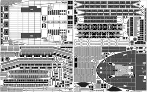 Pontos 27010fn 1/200 USS CV-6 Enterprise 1942 Detail Up Set (Teak Tone wooden deck) 1/200 – image 10